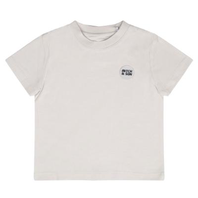 Picture of Mitch & Son JNR Christopher Badge T-shirt - Stone Grey