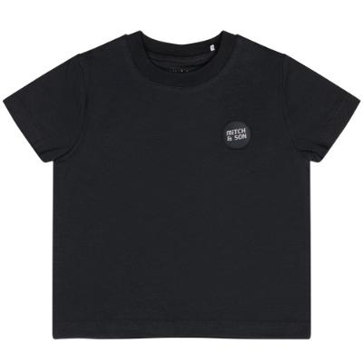 Picture of Mitch & Son JNR Christopher Badge T-shirt - Dark Grey