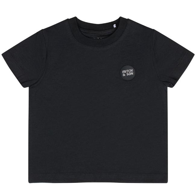 Picture of Mitch & Son JNR Christopher Badge T-shirt - Dark Grey