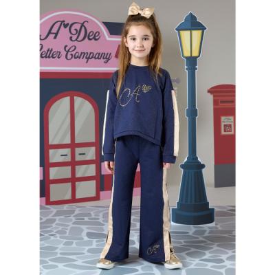 Picture of A Dee From A Dee With Love Collection Rachel Bow Tracksuit X 2 - Dark Navy