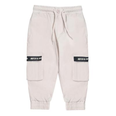 Picture of Mitch & Son JNR Charles Cargo Joggers - Stone Grey