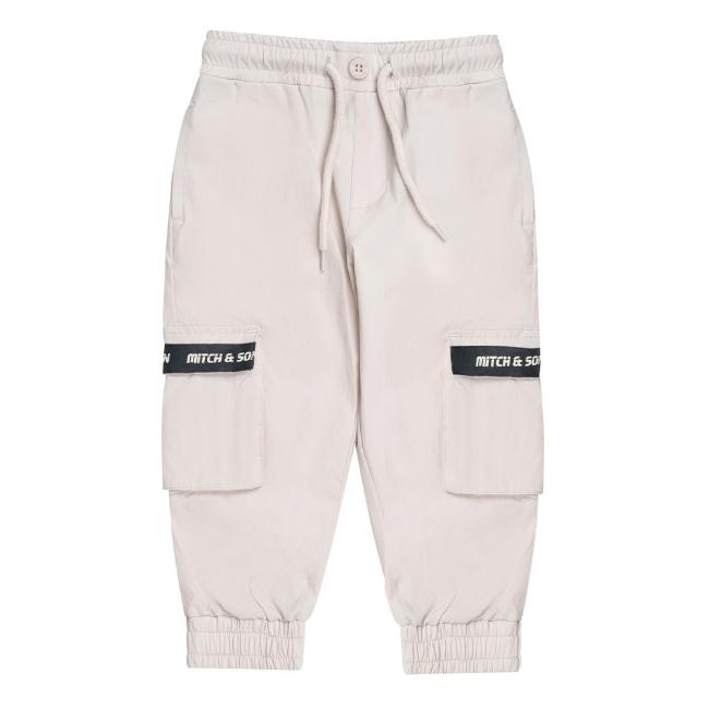 Picture of Mitch & Son JNR Charles Cargo Joggers - Stone Grey