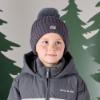 Picture of Mitch & Son JNR Caden Pom Pom Hat - Dark Grey