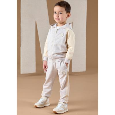 Picture of Mitch & Son Neutral Blues Albie Zip Up Tracksuit - Beige