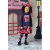 Picture of A Dee From A Dee With Love Collection Ruth Stamp Print Dress - Dark Navy