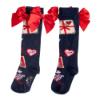 Picture of A Dee From A Dee With Love Collection Ramona Envelope Print Knee Socks - Dark Navy