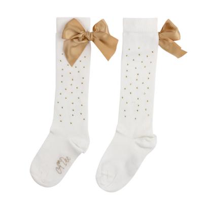 Picture of A Dee From A Dee With Love Collection Rae Diamante Knee Socks - White