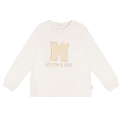 Picture of Mitch & Son Neutral Blues Asher M Logo Top - Beige