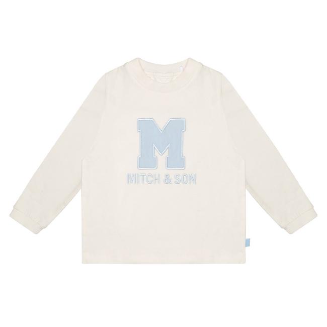 Picture of Mitch & Son Neutral Blues Asher M Logo Top - Blue