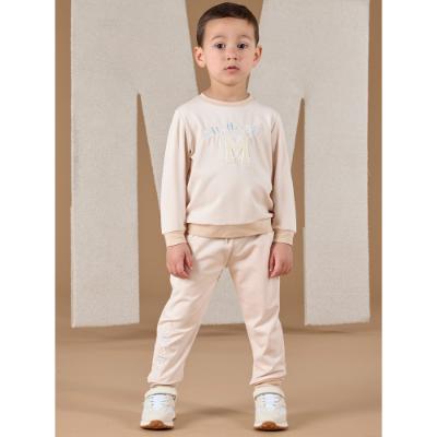 Picture of Mitch & Son Neutral Blues Addy Badge Tracksuit - Beige