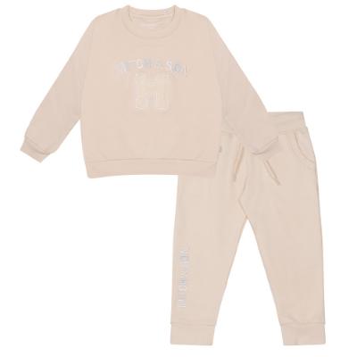 Picture of Mitch & Son Neutral Blues Addy Badge Tracksuit - Beige