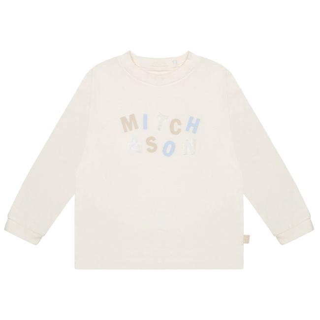 Picture of Mitch & Son Neutral Blues Ant Logo Long Sleeved Top - White