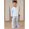 Picture of Mitch & Son Neutral Blues Arden Twill Trousers - Blue