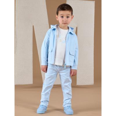 Picture of Mitch & Son Neutral Blues Billy Twill Shacket - Blue