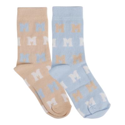 Picture of Mitch & Son Neutral Blues Anwar 2 Pack Socks - Blue