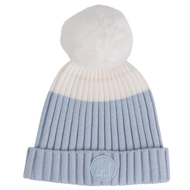 Picture of Mitch & Son Neutral Blues Ally Pom Pom Hat - Blue