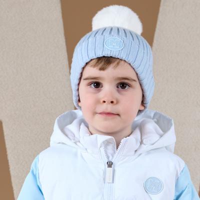 Picture of Mitch & Son Neutral Blues Ally Pom Pom Hat - Blue