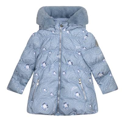 Picture of A Dee On Ice Collection Polly Diamond Print Jacket - Iced Blue