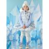 Picture of A Dee On Ice Collection Penny Diamond Print Gilet - Snow White