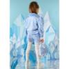 Picture of A Dee On Ice Collection Piper Faux Fur Diamond Jacket - Iced Blue