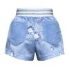 Picture of A Dee On Ice Collection Paris  Diamond Print Short Set - Iced Blue