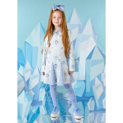 Picture of PRE ORDER A Dee On Ice Collection Pippa Diamond Print Dress - Snow White 
