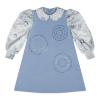 Picture of A Dee On Ice Collection Prya Satin Printed Sleeve Dress - Iced Blue 