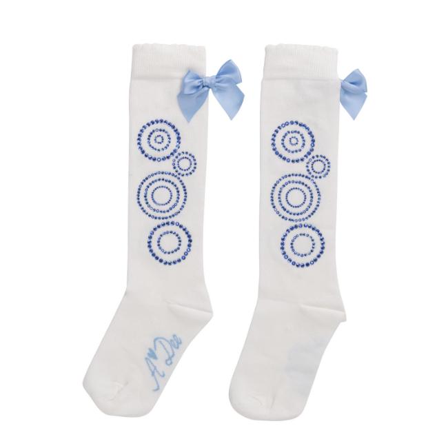 Picture of A Dee On Ice Collection Perrie  Diamante Knee Socks - Snow White