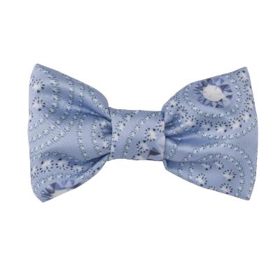 Picture of A Dee On Ice Collection Pippy Diamond Print Bow Hairclip - Iced Blue