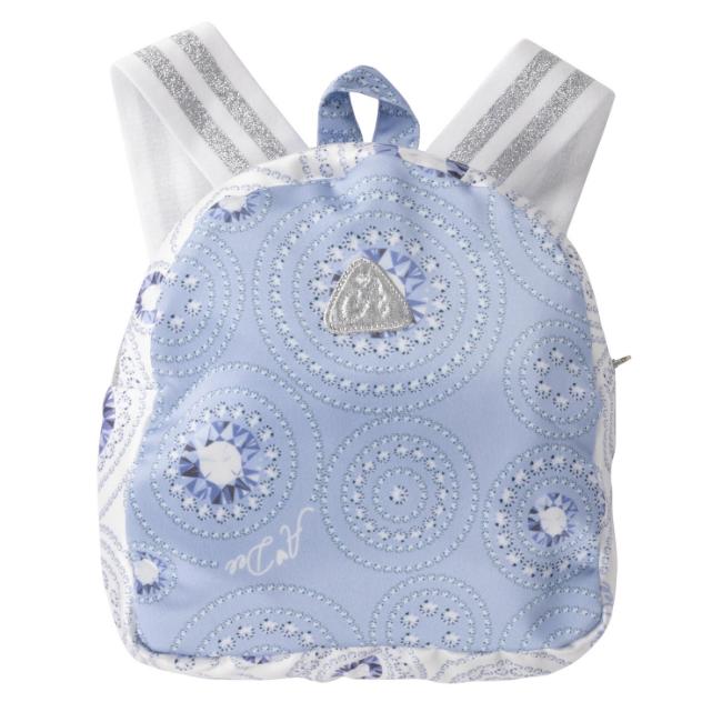 Picture of A Dee On Ice Collection Paige Diamond Print Rucksack - Iced Blue 