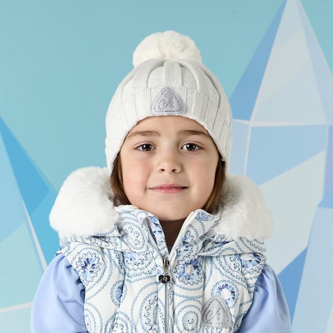 Picture of A Dee On Ice Collection Paola Knitted Pom Pom Hat - Snow White