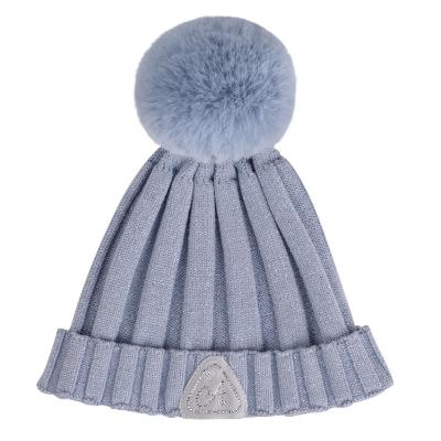 Picture of PRE ORDER A Dee On Ice Collection Paola Knitted Pom Pom Hat - Iced Blue