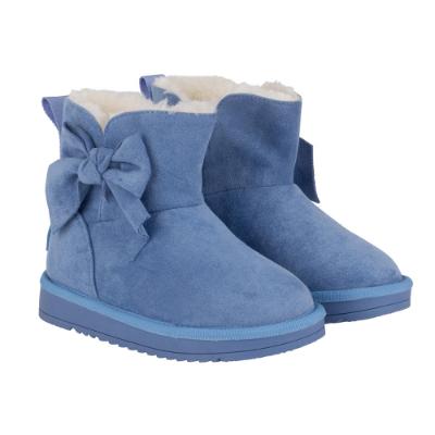 Picture of A Dee On Ice Collection Bowtiful Bow Ankle Boot - Iced Blue