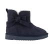 Picture of A Dee From A Dee With Love Collection Bowtiful Bow Ankle Boot - Dark Navy