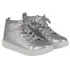 Picture of A Dee Star Love Bowtique Bow High Top Trainers - Silver