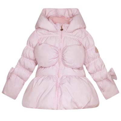 Picture of A Dee Abstract Teddy Collection Rihanon Bow Jacket - Baby Pink