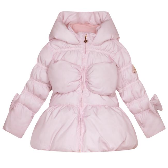 Picture of A Dee Abstract Teddy Collection Rihanon Bow Jacket - Baby Pink