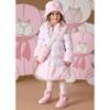 Picture of A Dee Abstract Teddy Collection Sarah Faux Fur Trim Coat - Baby Pink