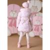 Picture of A Dee Abstract Teddy Collection Stella  Faux Fur Hooded Teddy Print Jacket - Baby Pink