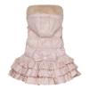 Picture of A Dee Abstract Teddy Collection Stormi  Faux Fur Teddy Print Gilet - Beige