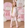 Picture of A Dee Abstract Teddy Collection Summer Teddy Print Bow Legging Set X 2 - Baby Pink