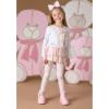 Picture of A Dee Abstract Teddy Collection Summer Teddy Print Bow Legging Set X 2 - Baby Pink