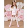 Picture of A Dee Abstract Teddy Collection Saz Baggy Tee Teddy Legging Set - Baby Pink