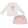 Picture of A Dee Abstract Teddy Collection Sisi Faux Fur Skirt Set - Baby Pink