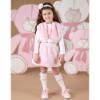 Picture of A Dee Abstract Teddy Collection Sisi Faux Fur Skirt Set - Baby Pink