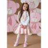 Picture of A Dee Abstract Teddy Collection Scarlet Teddy Box Pleat Dress - Snow White