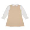 Picture of A Dee Abstract Teddy Collection Skyler Poplin Sleeve Teddy Dress - Beige