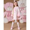 Picture of A Dee Abstract Teddy Collection Shakira Faux Fur Teddy Dress - Baby Pink