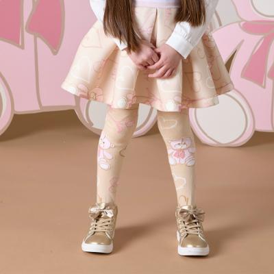 Picture of A Dee Abstract Teddy Collection Serenity Teddy Print Tights - Beige
