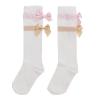 Picture of A Dee Abstract Teddy Collection Sissy Bow Knee Socks - Snow White